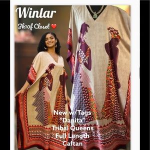 LOWEST🌺 NWT WINLAR TRIBAL PRINCESSES COVERUP/CAFTAN DRESS